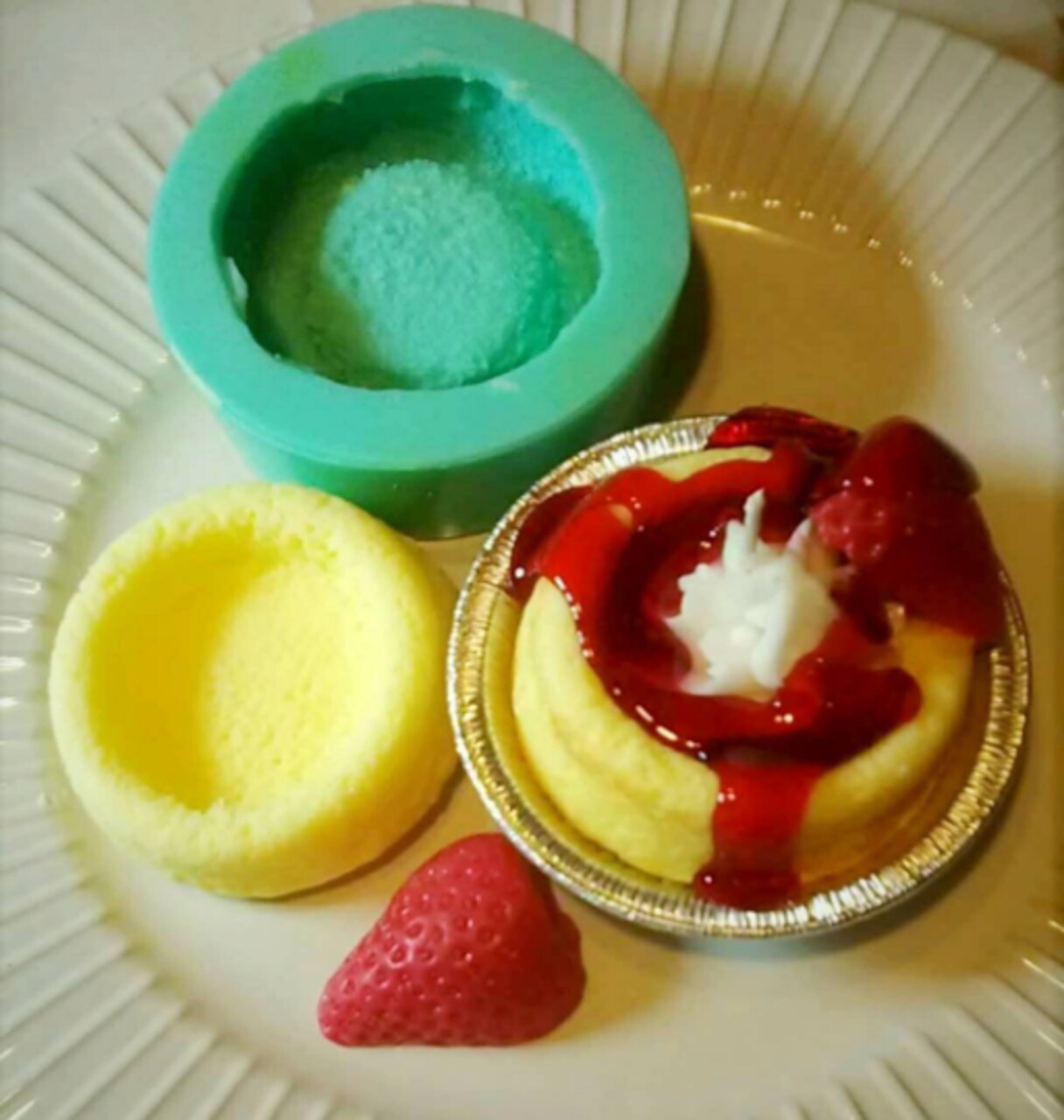 Realistic Short Cake | Dessert Shape Silicone Mold| Soap| Candle | Mold for Wax| Mold for Resin